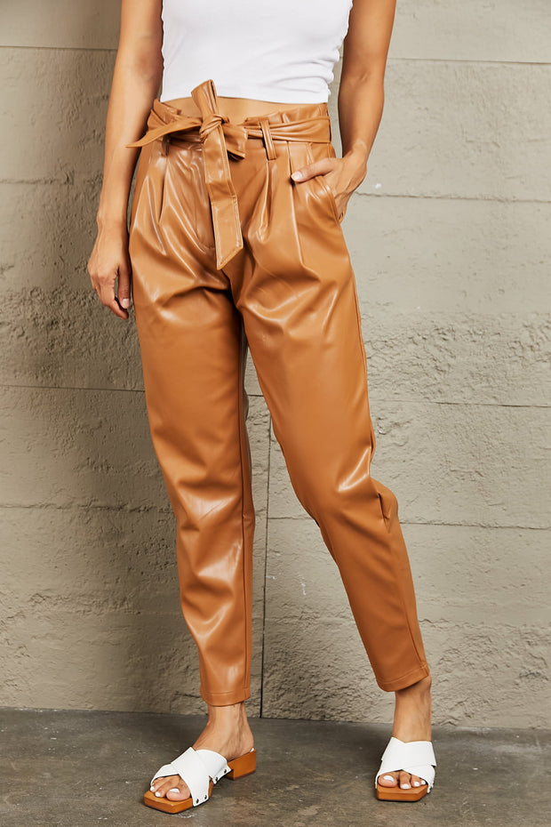 Faux Leather Pants