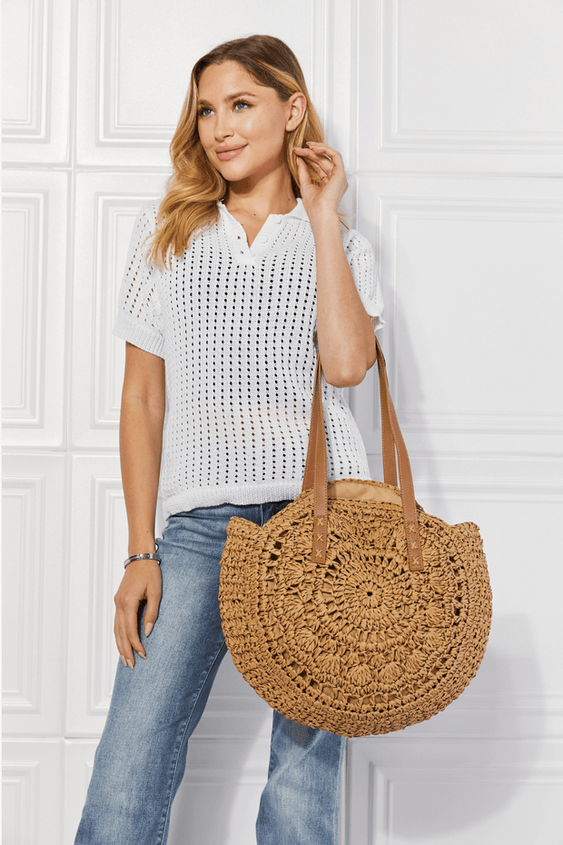 Caramel Crochet Handbag