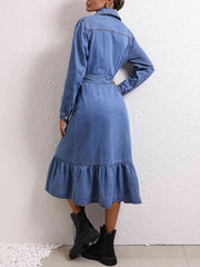 The Denim Down Midi