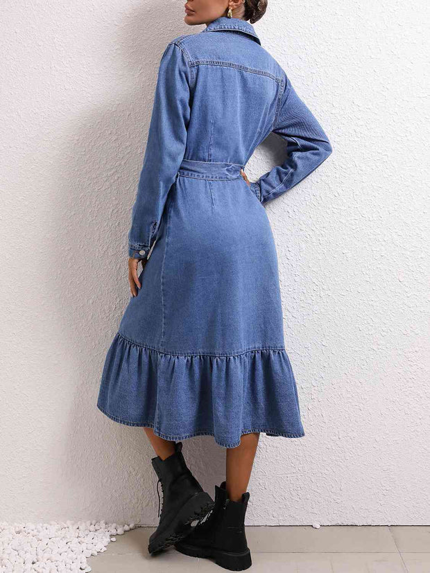 The Denim Down Midi
