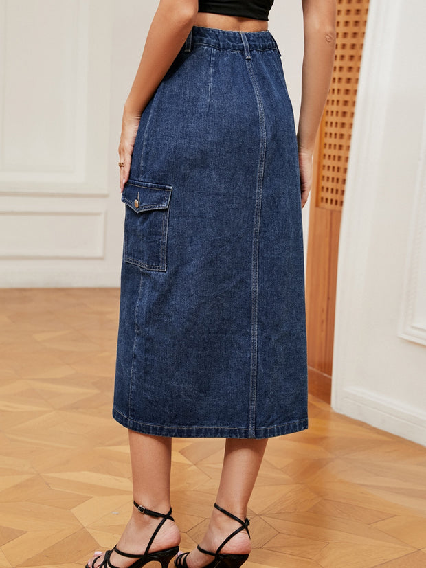 The Denim Down Skirt