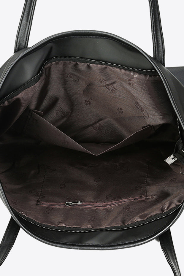 Large Vegan Leather Tote