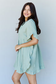 Out Of Time Ruffled Hem Mini