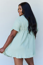 Out Of Time Ruffled Hem Mini