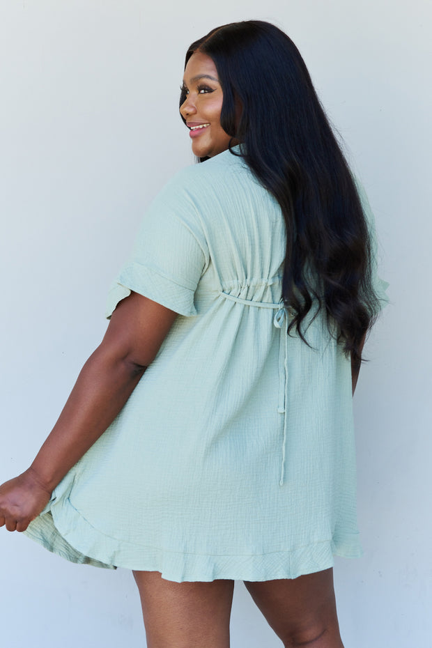 Out Of Time Ruffled Hem Mini