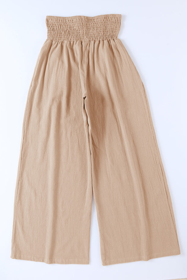 Smocked High Waisted Pants