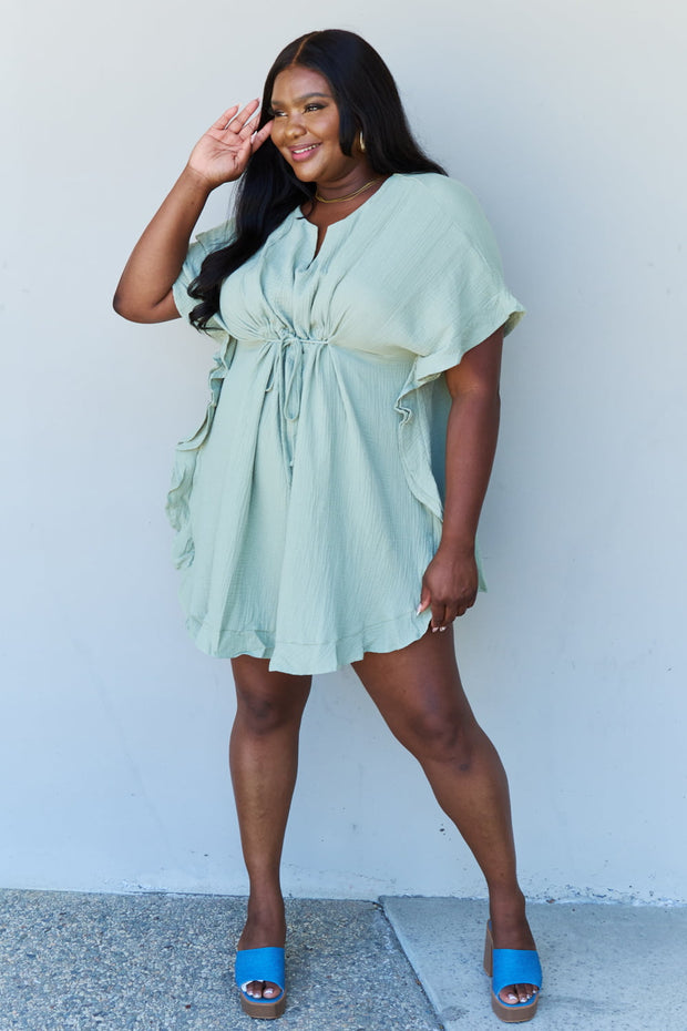 Out Of Time Ruffled Hem Mini