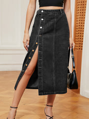 The Denim Down Skirt