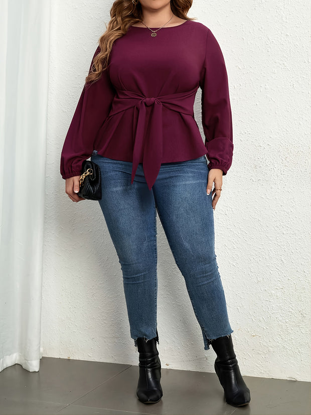 Tied To The Front Blouse