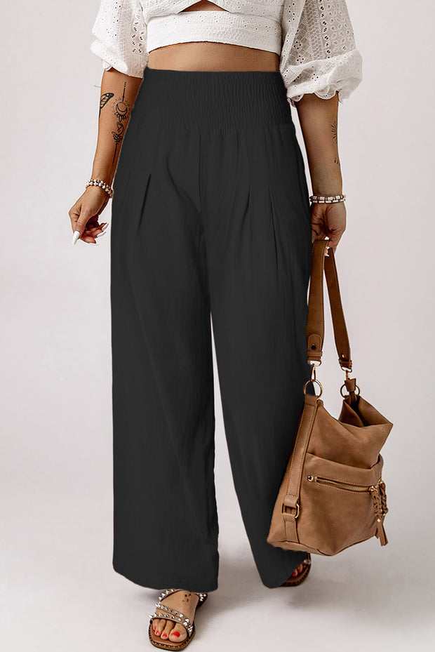 Smocked High Waisted Pants