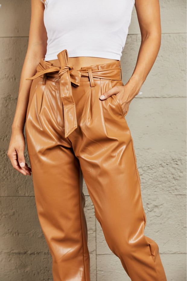 Faux Leather Pants