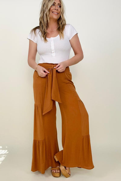 Cozy Co Tiered Palazzo Pants