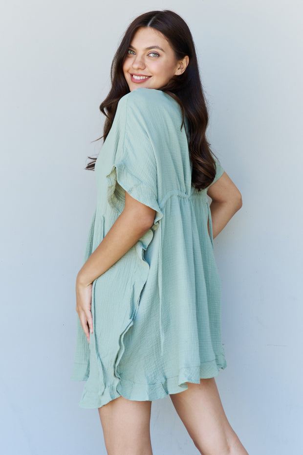 Out Of Time Ruffled Hem Mini