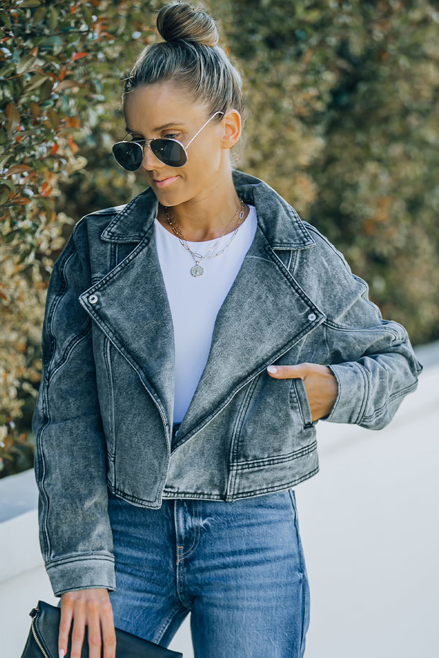 Acid Wash Denim Jacket