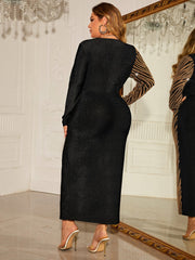 Black n Gold Evening Dress