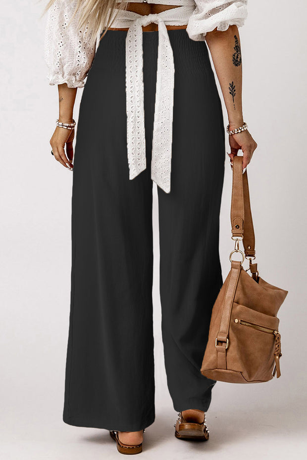 Smocked High Waisted Pants