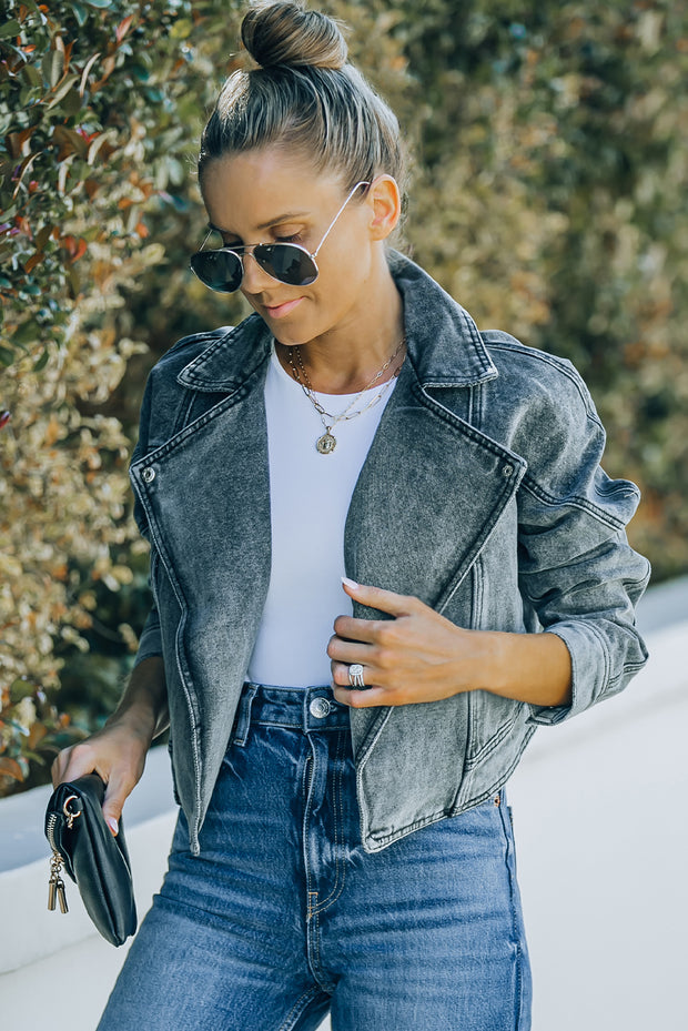 Acid Wash Denim Jacket