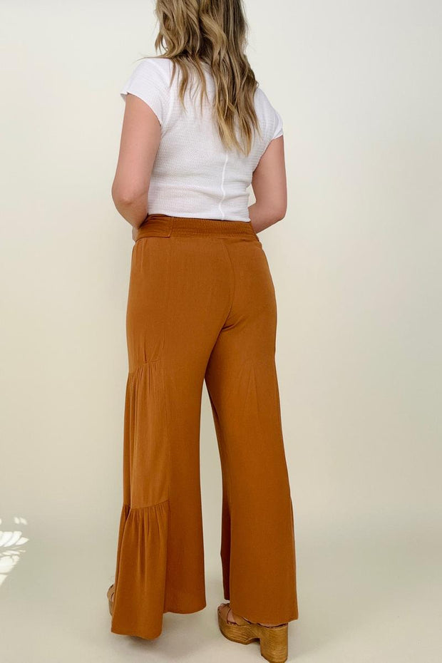 Cozy Co Tiered Palazzo Pants