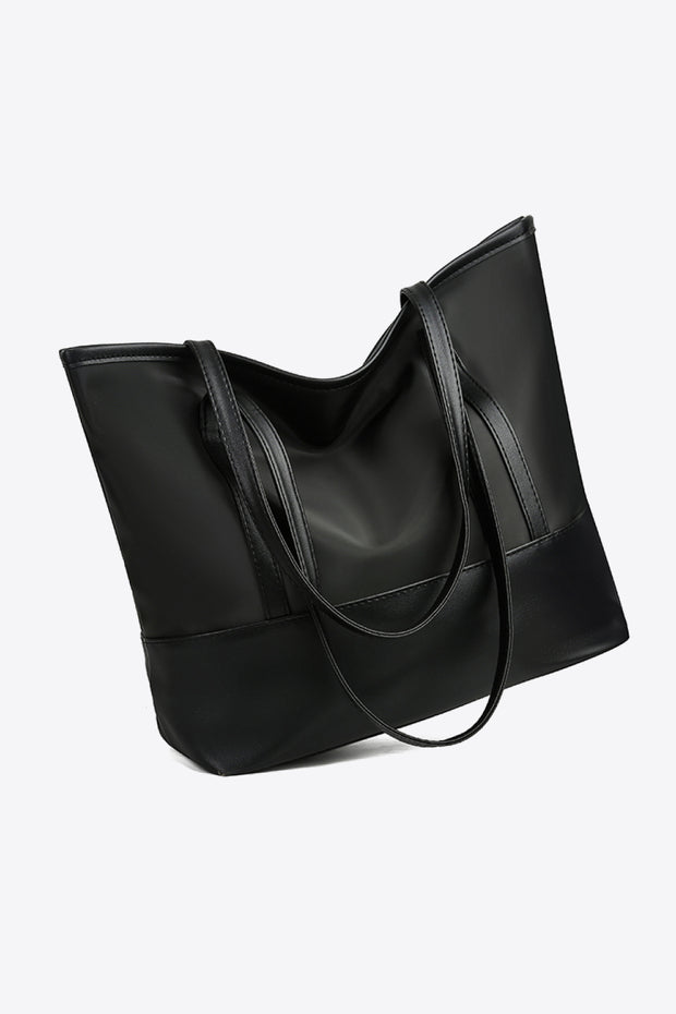 Large Vegan Leather Tote