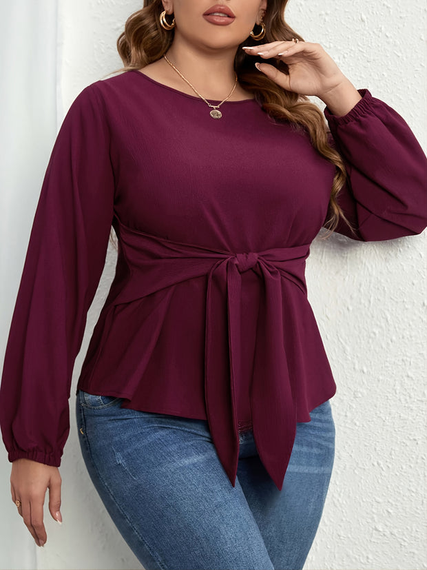 Tied To The Front Blouse