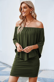 The Off-Shoulder Layered Dress