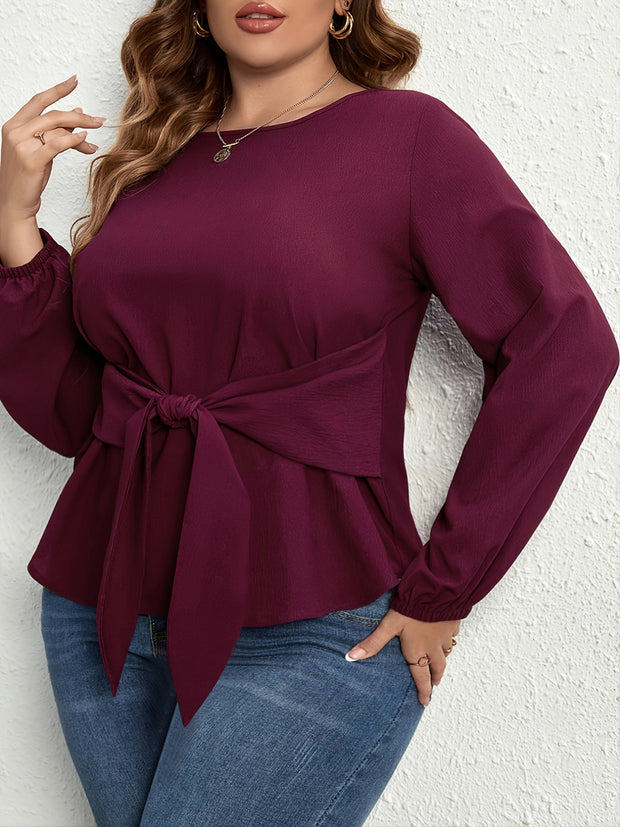 Tied To The Front Blouse