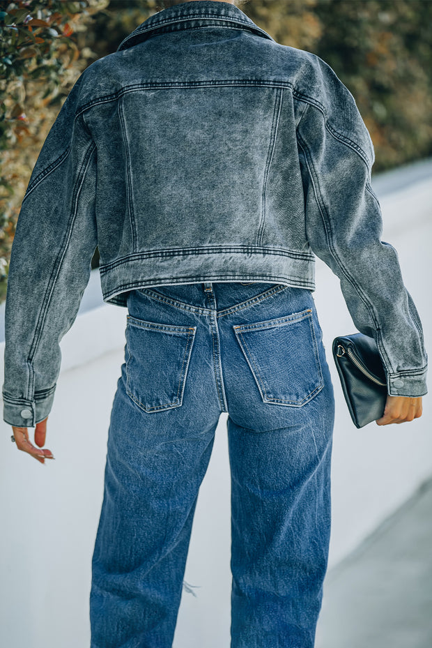 Acid Wash Denim Jacket