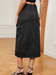 The Denim Down Skirt