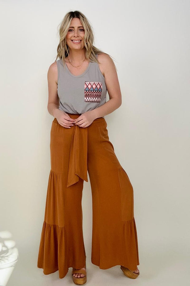 Cozy Co Tiered Palazzo Pants